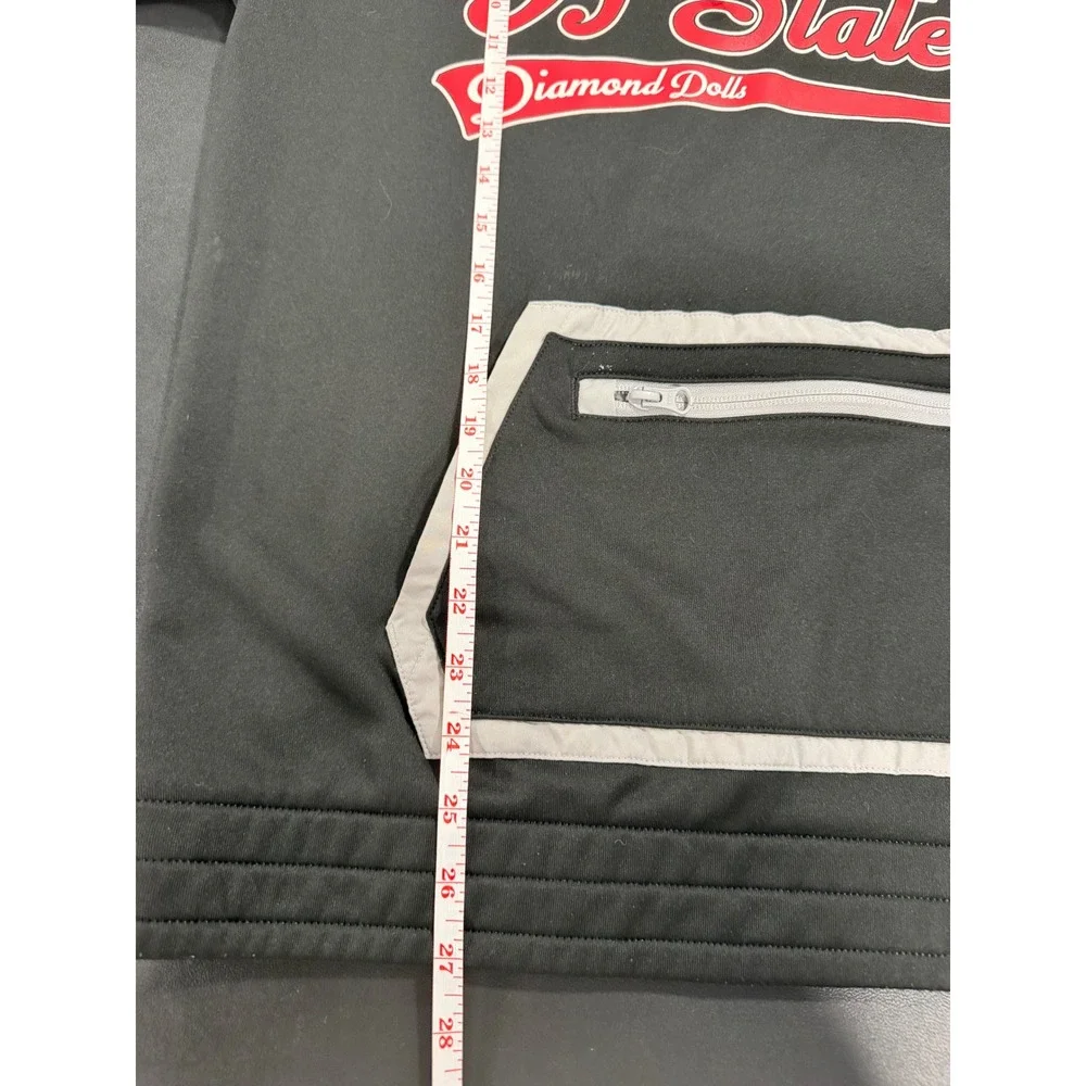 Adidas A-State Diamond Dolls Hoodie Black AEROREADY Sweatshirt Mens Medium